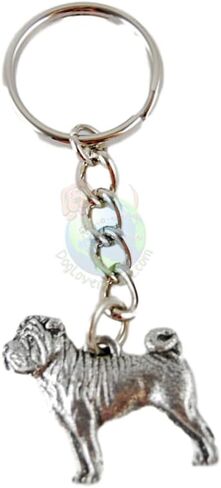 Chinese Shar Pei George Harris Pewter Keychain in Saudi Arabia