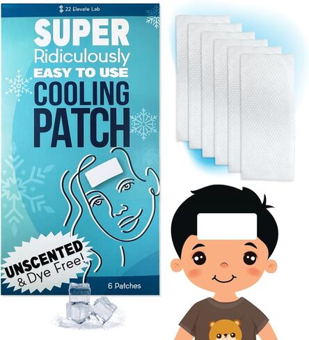 22 Elevate Lab Cooling Patches – Portable Soft Gel Pads for Refreshing Comfort & Temperature Relief – Air-Activated Reusable Design - Unscented and Dye Free – 6 Count in Saudi Arabia