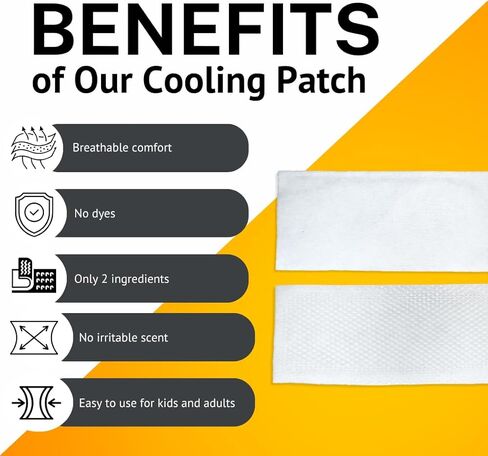 22 Elevate Lab Cooling Patches – Portable Soft Gel Pads for Refreshing Comfort & Temperature Relief – Air-Activated Reusable Design - Unscented and Dye Free – 6 Count in Saudi Arabia