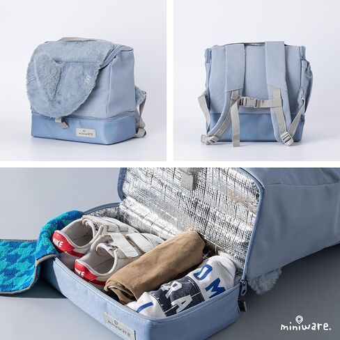 Miniware Kai the Shark My First Pac Pac - حقيبة ظهر 2 في 1 وحقيبة غداء - حقيبة ظهر معزولة للأطفال مع حقيبة غداء مرفقة - متينة وقابلة للتعديل ومريحة للأعمار من 3 سنوات فما فوق in Kuwait