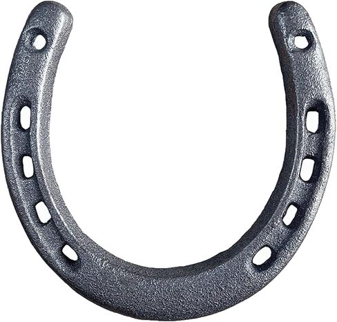 Atpxdk 2 pcs Cast Iron Horseshoe Wall Decor, Durable Cast Iron Horse Shoes Decoration for Good Luck in Saudi Arabia