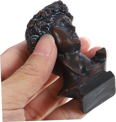 1Set Mini David Statue Resin Sculpture Classic Roman Bust Figurine for Home Decor Desktop Ornament Dining Room Table Decor Greek David Sculpture in Saudi Arabia