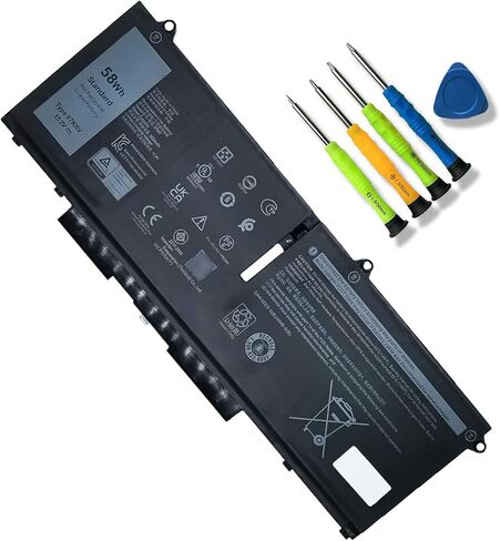 استبدال بطارية JOTACT 07KRV 58Wh لجهاز Dell Latitude 5530 5430 5330 Precision P137G004 P137G006 3570 P104F005 P104F006 سلسلة الكمبيوتر المحمول H4PVC O7KRV 0H4PVC Y86WG 0Y86W 15.2V 3625mAh 4-الخلايا in Kuwait