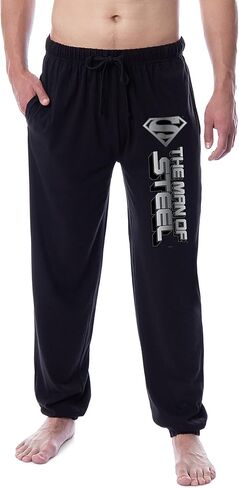 DC Comics Mens' Superman The Man Of Steel Sleep Jogger Pajama Pants in Saudi Arabia