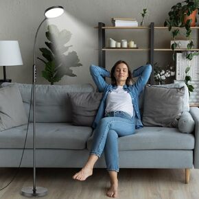 Light Therapy Lamp 11000 Lux, 3 in 1 UV-Free LED Sunlight Lamp with 9 Brightness Levels & 7 Color Temperatures, Height Adjustable Floor Light, Full Spectrum Happy Therapy lamp for Home Office Bedroom in Saudi Arabia