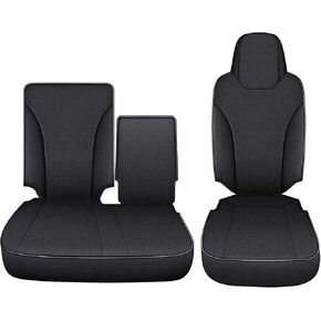 Custom Fit Seat Covers for Isuzu NPR: 2006-2019 2020 2021 2022 2023 2024 Leather Car Seat Covers Full Set Black in Kuwait