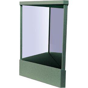 Biplut Non-Reversing Mirror, True Image Reflection, Precision True Images Real Reflection, Precision Glass Viewing Angle, Makeup Vanity Non-Magnifying Tabletop Beauty Mirror (Atrovirens, Small) in Saudi Arabia