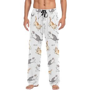 Didi & Hosa Men's Pajama Bottoms Sleep Lounge Pj Pants with Pockets Drawstring S-XXL，Small in Saudi Arabia