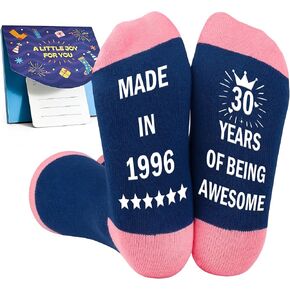 Belloxis 30th 40th 50th 60th 70th Birthday Gifts for Her 50th Birthday gifts for women Grip Crew Socks in Kuwait