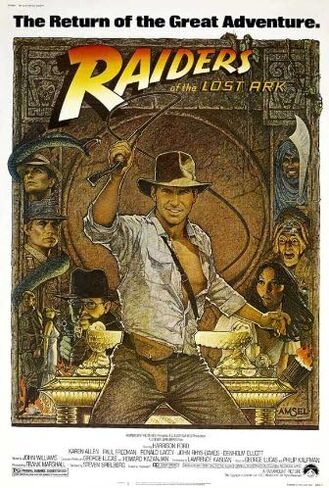 Pop Culture Graphics (11x17) Raiders of The Lost Ark - Harrison Ford Credits Movie Poster in Saudi Arabia
