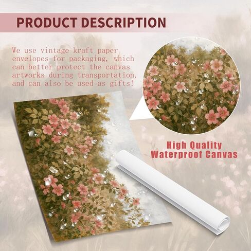 Vodefoad الوردي الحضانة جدار الفن مجموعة الرجعية طفلة الحضانة جدار ديكور لطيف غرفة الأطفال ديكور بجعة أرنب المناظر الطبيعية قماش اللوحة خمر الفتيات معرض الفن العتيقة الوردي الحضانة ملصق لغرفة نوم الأطفال، ديكور غرفة الحضانة- غير المؤطرة in Kuwait