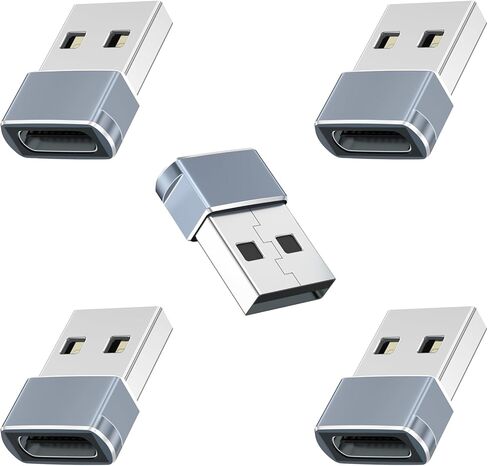 محول USB إلى USB C ، USB C أنثى إلى محول شاحن ذكور متوافق مع Apple Watch Ultra Iwatch ، هاتف 16/15/ Pro Max Plus ، Pad ، S23 ، سيارة ، كمبيوتر محمول ، شاحن ، رابط السعي ، إلخ (5 قطع) in Saudi Arabia