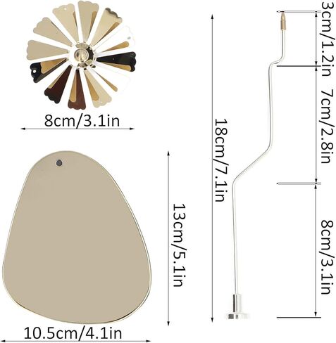 Garosa Candle Spinner Round Triangular Tray Rotating Candlestick Rotary Candle Holder Tea Light Romantic Revolving Spinning Candle Holder for Home Decoration Party Candlestick (Star) in Saudi Arabia