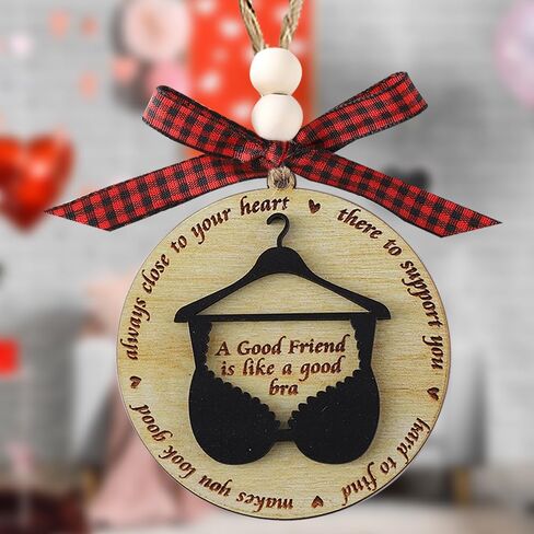 Friendships Hanging Ornament Friends Christmas Ornaments for Women Gifts for Best Friend Xmas Tree Round Decorations in Saudi Arabia