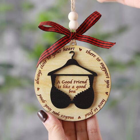 Friendships Hanging Ornament Friends Christmas Ornaments for Women Gifts for Best Friend Xmas Tree Round Decorations in Saudi Arabia