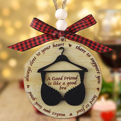 Friendships Hanging Ornament Friends Christmas Ornaments for Women Gifts for Best Friend Xmas Tree Round Decorations in Saudi Arabia