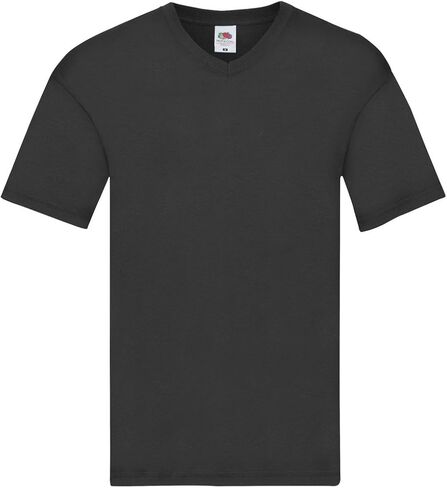 Fruit of the Loom 61436 Men's Original V-Neck T-Shirt 3 Pack - Black - XL in Saudi Arabia