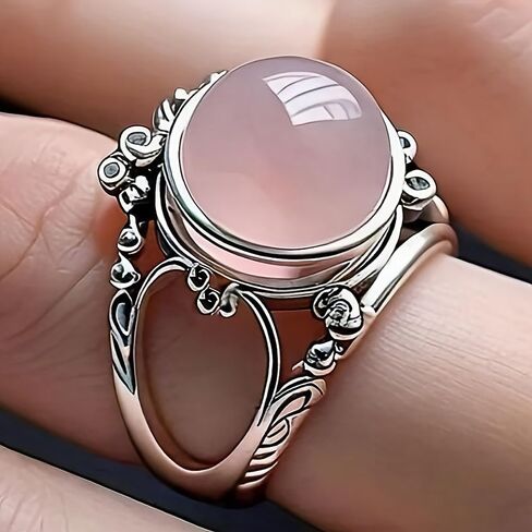 Retro Hollow-Out Asymmetric Design Ring for Women Wedding Band Jewelry in Saudi Arabia