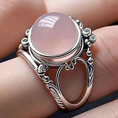 Retro Hollow-Out Asymmetric Design Ring for Women Wedding Band Jewelry in Saudi Arabia