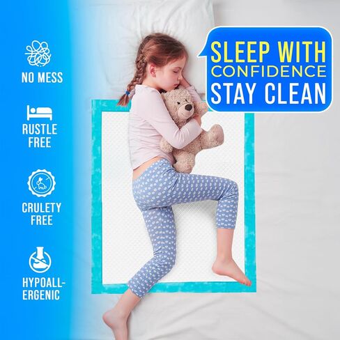 Super Absorbent Disposable Bed Pads 30"x36" (50 Count) – Leakproof Underpads for Adults, Incontinence, Baby Changing & Puppy Pee Pads – Quick Dry, Waterproof, Dog Training & Bed Protection in Saudi Arabia