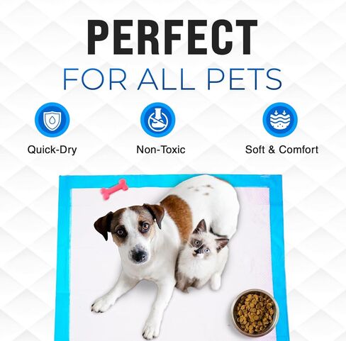 Super Absorbent Disposable Bed Pads 30"x36" (50 Count) – Leakproof Underpads for Adults, Incontinence, Baby Changing & Puppy Pee Pads – Quick Dry, Waterproof, Dog Training & Bed Protection in Saudi Arabia