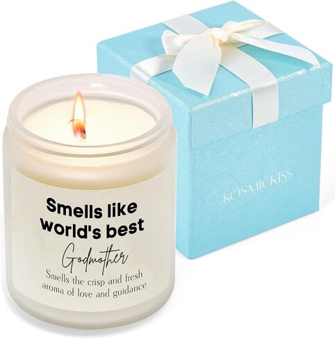 Kosmickiss Godmother Proposal Gift, Will You Be My Godmother, Mothers Day, Christmas, Birthday Gifts for Godmother Gifts, Handmade Soy Wax Candle in Saudi Arabia