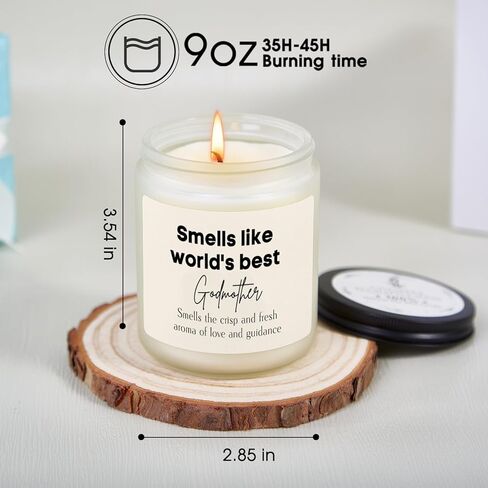 Kosmickiss Godmother Proposal Gift, Will You Be My Godmother, Mothers Day, Christmas, Birthday Gifts for Godmother Gifts, Handmade Soy Wax Candle in Saudi Arabia