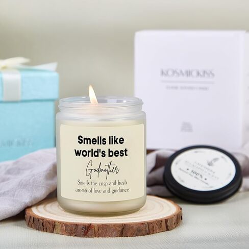 Kosmickiss Godmother Proposal Gift, Will You Be My Godmother, Mothers Day, Christmas, Birthday Gifts for Godmother Gifts, Handmade Soy Wax Candle in Saudi Arabia