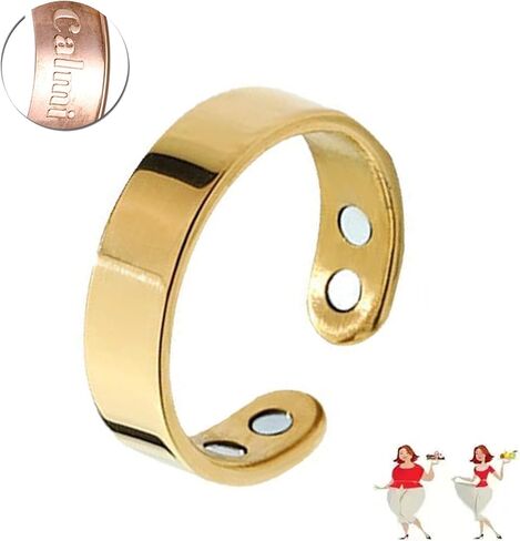 NIQIPOK Vayro Ring, Original Mgntc Wellness Rings for Women and Men Lymphatic Drainage Adjustable Stainless Steel Lymphatic Vitality Magneti Rings Anti Snoring Migraine Relief Jewelry in Saudi Arabia