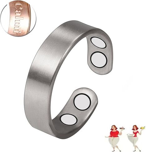 NIQIPOK Vayro Ring, Original Mgntc Wellness Rings for Women and Men Lymphatic Drainage Adjustable Stainless Steel Lymphatic Vitality Magneti Rings Anti Snoring Migraine Relief Jewelry in Saudi Arabia