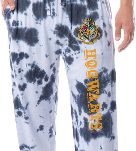 Harry Potter Men's Hogwarts House Crest Sleep Jogger Pajama Pants For Adults in Saudi Arabia