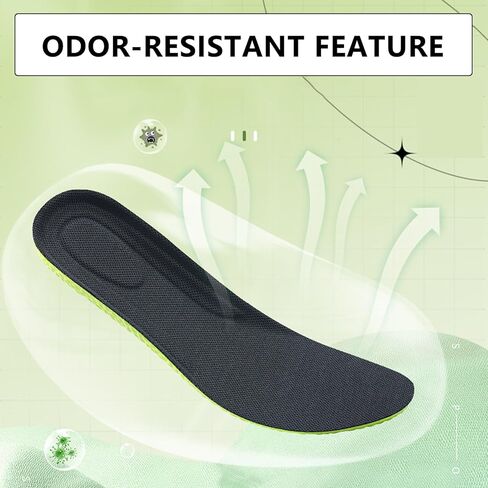ZHENICH Insole for Men Memory Foam insolesoft Cloud Insole Cushion Shock Absorbinginsole for Women Breathable and Helps Prevent Tired Deodorizing Insert for Sports,Hiking（XL） in Saudi Arabia