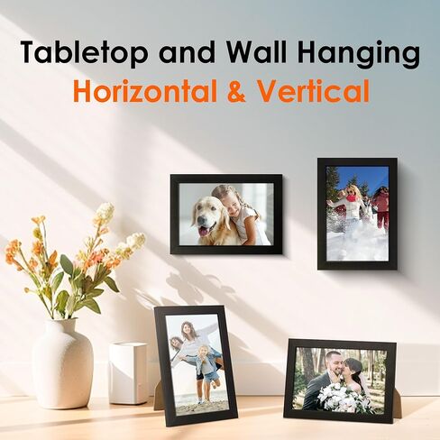 4x6 Picture Frame, Black 4x6 Photo Frames for Wall Hanging or Tabletop Display in Saudi Arabia