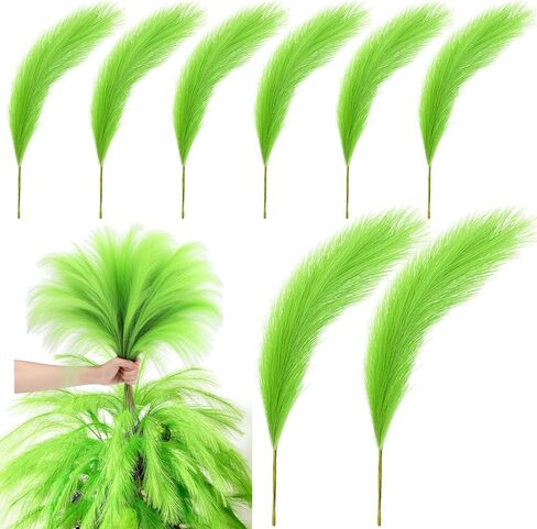 Daifunli 100 Pcs Pink Fluffy Pampas Grass for Home Decor 21.6" Tree Picks Decorations Bulk Artificial Pink Pampas Grass Vase Filler for Home Table Decor Holiday Centerpieces in Saudi Arabia