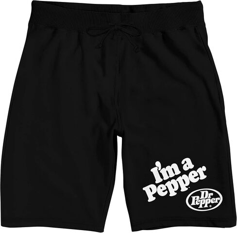 شورت بيجامة النوم الأسود للرجال من دكتور بيبر I'm A Pepper in Saudi Arabia