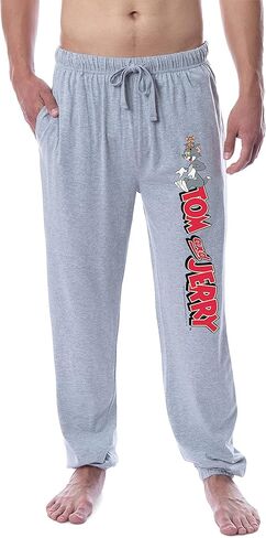 Tom And Jerry Men's Vintage Characters Logo Sleep Jogger Pajama Pants in Saudi Arabia