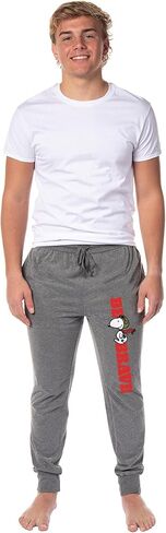 Peanuts Men's Snoopy Red Baron Be Brave Sleep Jogger Pajama Pants in Saudi Arabia