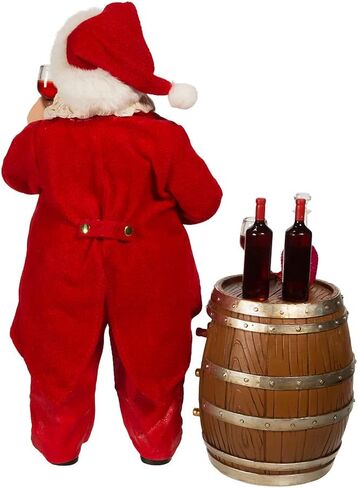 Kurt S. Adler 10.5-Inch Fabriché Wine Tasting Santa, 2 Piece Set in Saudi Arabia