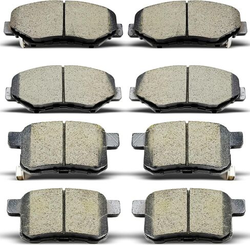 8PCS Front Rear Ceramic Brake Pads Replacement Kit Fits 2014-2020 For Nissan Rogue,2017-2022 For Nissan Qashaqai/Rpgue Sport(D1737 D905) in Saudi Arabia