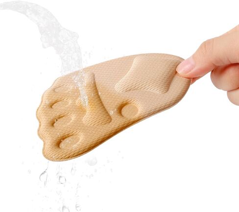 5 Pairs Women High Heel Forefoot Cushion Sandals Non-Slip Half Insole Sweat Absorbing Foot Care Pad Shoe Inserts 12 * 7.5 cm in Saudi Arabia