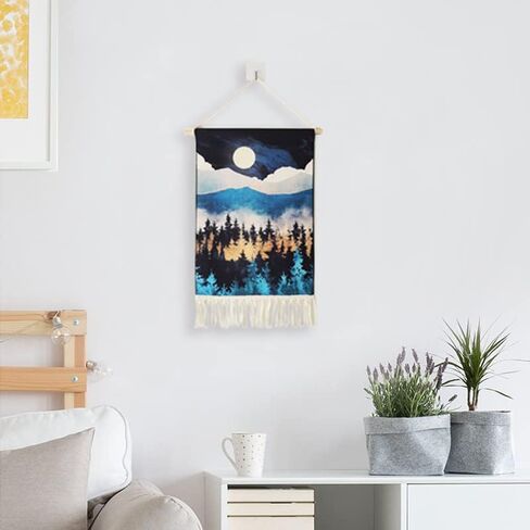 2Pcs Printed Wall Tapestry Hanging Decor, 14x24" Cotton Printed Boho Chic Bohemian Morocco Landscape Scenery Tapestries Poster Art Gift for Apartment Dorm Kids Livingroom Bedroom Door Entrance in Saudi Arabia