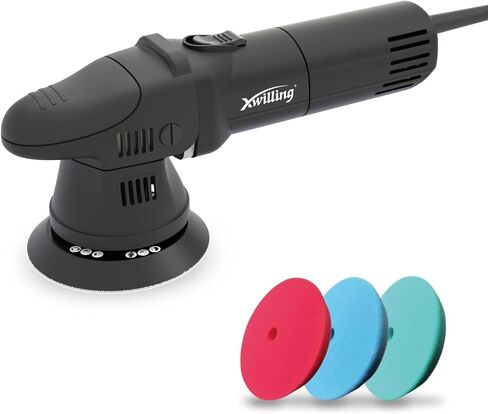 Buffer Polisher, 5-Inch 8MM Dual Action Random Orbital Car Polisher with 6 Variable Speed MAX5500 RPM, Car Detailing Kit for Car Detailing Polishing and Waxing in Saudi Arabia