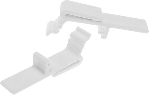 PIYANYO Vertical Blind Replacement Clamps Curtain Box clamp Brackets and dust Cover Brackets Universal Track Installation Clamps Suitable for top Rails of 1-1/2 inches and 1-9/16 inches 12pcs in Saudi Arabia