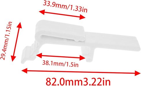 PIYANYO Vertical Blind Replacement Clamps Curtain Box clamp Brackets and dust Cover Brackets Universal Track Installation Clamps Suitable for top Rails of 1-1/2 inches and 1-9/16 inches 12pcs in Saudi Arabia