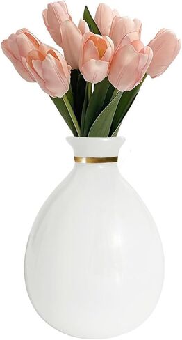 Small Bud Vase for Flowers Mini Flower Vases in Bulk for Centerpieces Home Decor Gift Wedding Party Favors Housewarming Table Decor, Dining Room (White) in Saudi Arabia