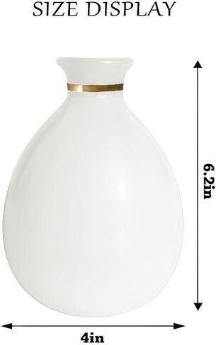 Small Bud Vase for Flowers Mini Flower Vases in Bulk for Centerpieces Home Decor Gift Wedding Party Favors Housewarming Table Decor, Dining Room (White) in Saudi Arabia