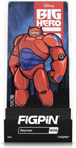 FiGPiN Classic Disney - Baymax [Armor] #406 Big Hero 6 3" Enamel Collector Pin in Kuwait