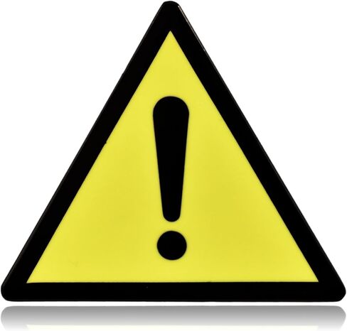 Clayton Jewelry Labs Exclamation Warning Sign Enamel Pin in Saudi Arabia