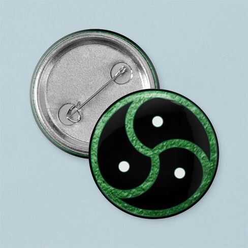 CafePress GREEN BDSM Emblem Symbol 1" Round Mini Button Pin in Kuwait