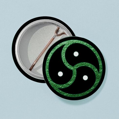 CafePress GREEN BDSM Emblem Symbol 1" Round Mini Button Pin in Kuwait